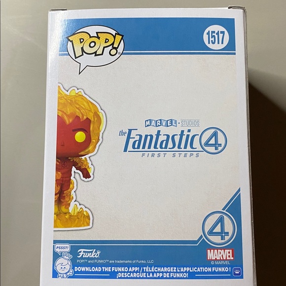 2025 Funko Pop! Marvel Fantastic Four Human Torch #1517 - Picture 5 of 6